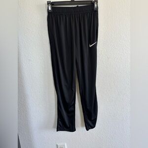 Nike Kids Black Joggers with White Logo